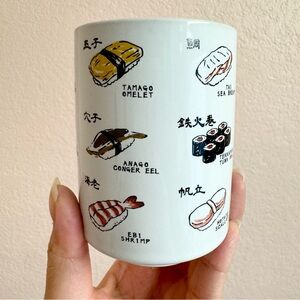 Japanese Sushi Design Yunomi Tea Cup